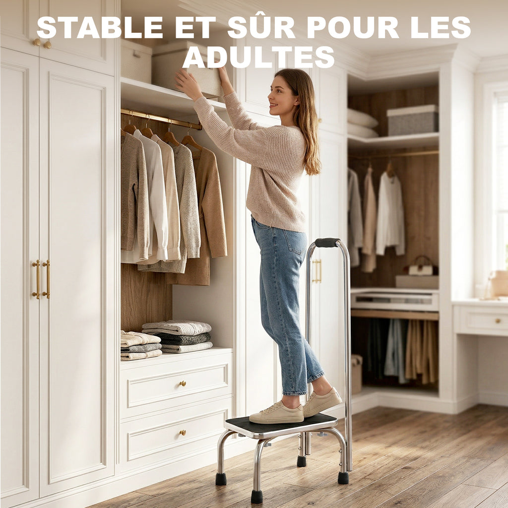 Marchepied de sécurité avec barre d'appui