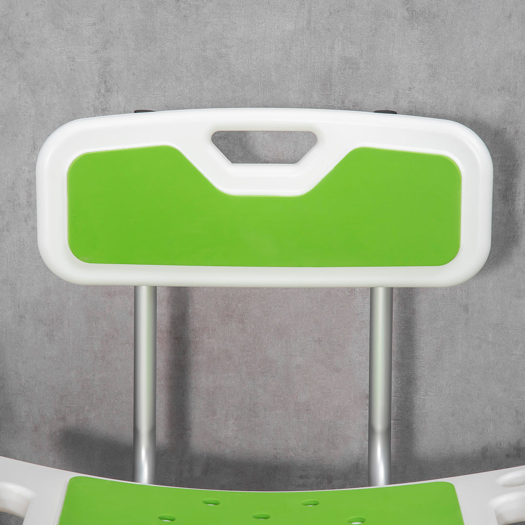 Tabouret de douche réglable avec support de pommeau