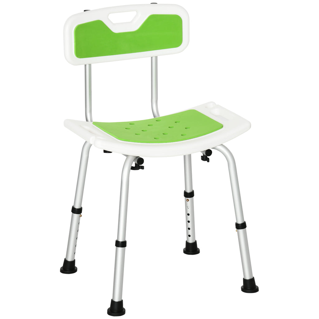 Tabouret de douche réglable avec support de pommeau